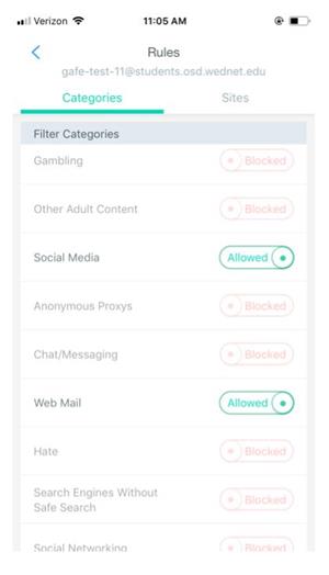 Securly App Rules Example